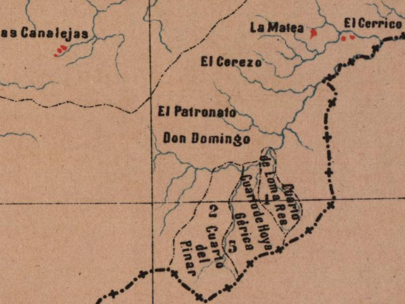 Aldea La Matea - Aldea La Matea. Mapa 1885