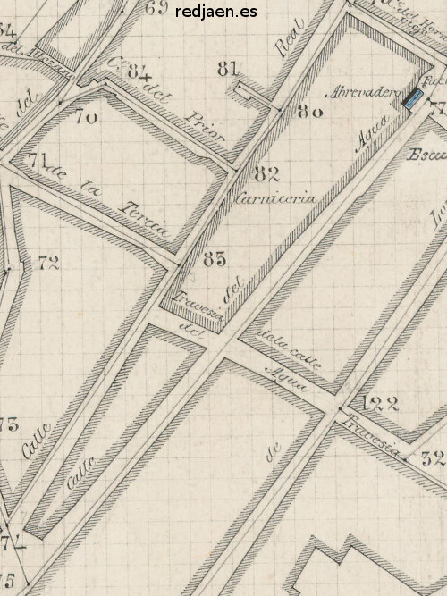 Calle Ramn y Cajal - Calle Ramn y Cajal. Plano topogrfico de 1894
