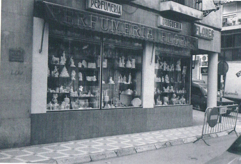 Calle lamos - Calle lamos. Foto antigua. Perfumera Flores