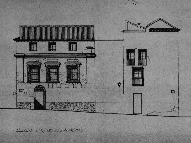 Calle Almenas - Calle Almenas. Alzado. IPCE 1978