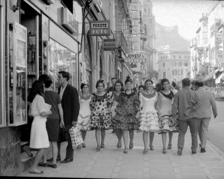 Calle Bernab Soriano - Calle Bernab Soriano. Foto antigua. De feria