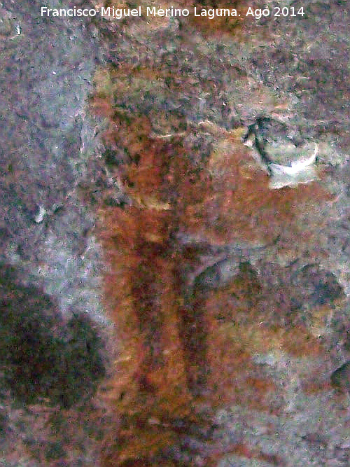 Pinturas rupestres del Pasillo del Zumbel Bajo - Pinturas rupestres del Pasillo del Zumbel Bajo. Antropomorfo inédito
