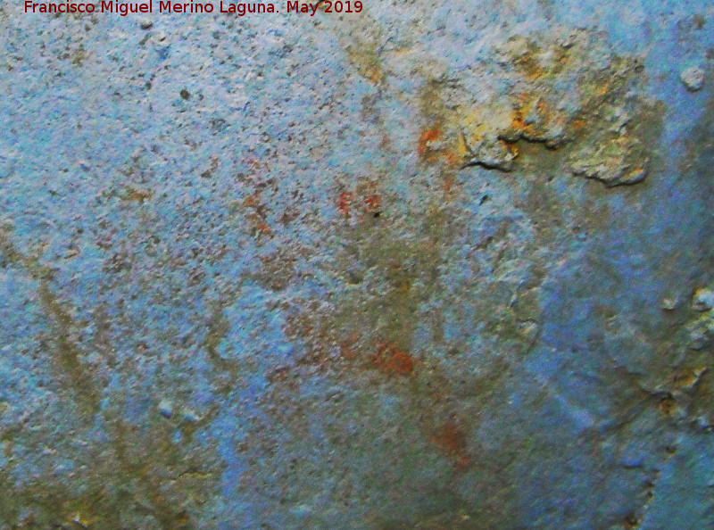 Pinturas rupestres de la Cueva del Canjorro II - Pinturas rupestres de la Cueva del Canjorro II. Foto tratada digitalmente