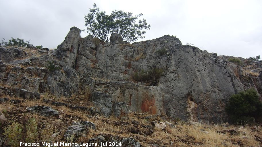 Pinturas rupestres del Cerro Veleta - Pinturas rupestres del Cerro Veleta. Pea donde se encuentran las pinturas