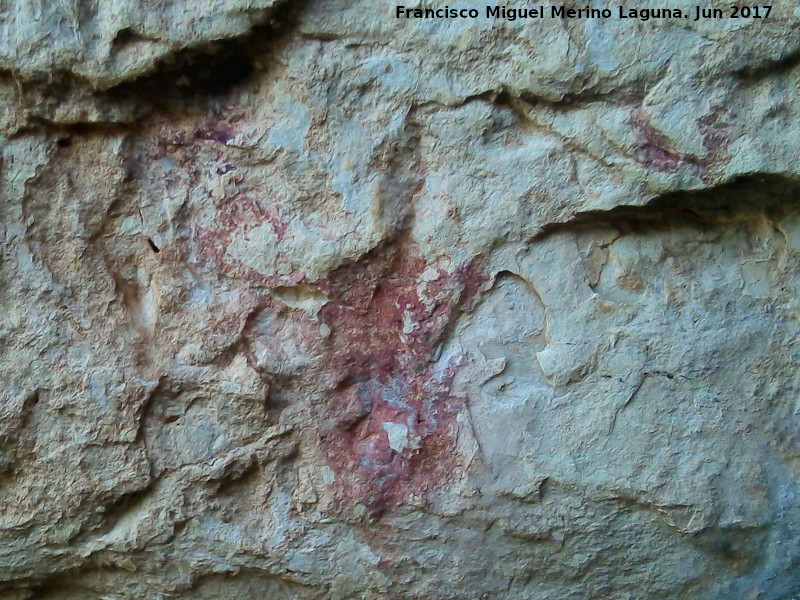 Pinturas rupestres del Abrigo de Peas Rubias I - Pinturas rupestres del Abrigo de Peas Rubias I. Figura del grupo II