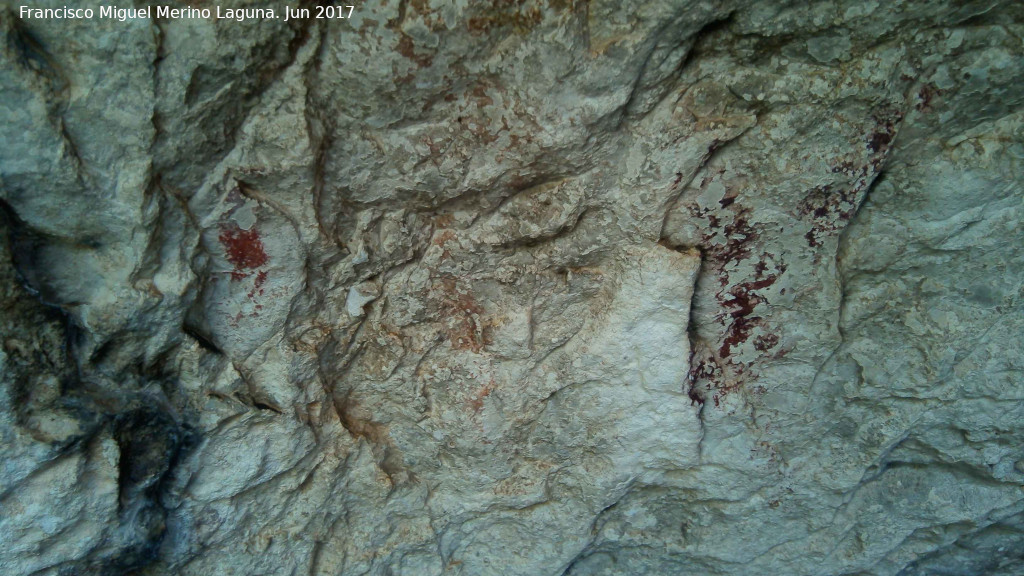 Pinturas rupestres del Abrigo de Peas Rubias I - Pinturas rupestres del Abrigo de Peas Rubias I. Parte del grupo IV