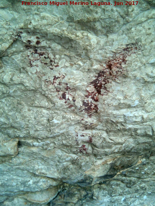 Pinturas rupestres del Abrigo de Peas Rubias I - Pinturas rupestres del Abrigo de Peas Rubias I. Figura del grupo IV