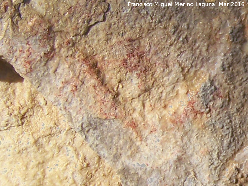 Pinturas rupestres de la Cueva del Depsito Grupo II - Pinturas rupestres de la Cueva del Depsito Grupo II. Pinturas rupestres de la izquierda