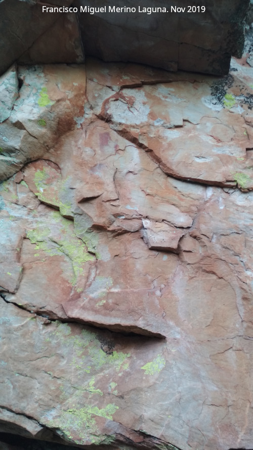 Pinturas rupestres del Arroyo de Martn Prez II - Pinturas rupestres del Arroyo de Martn Prez II. Panel