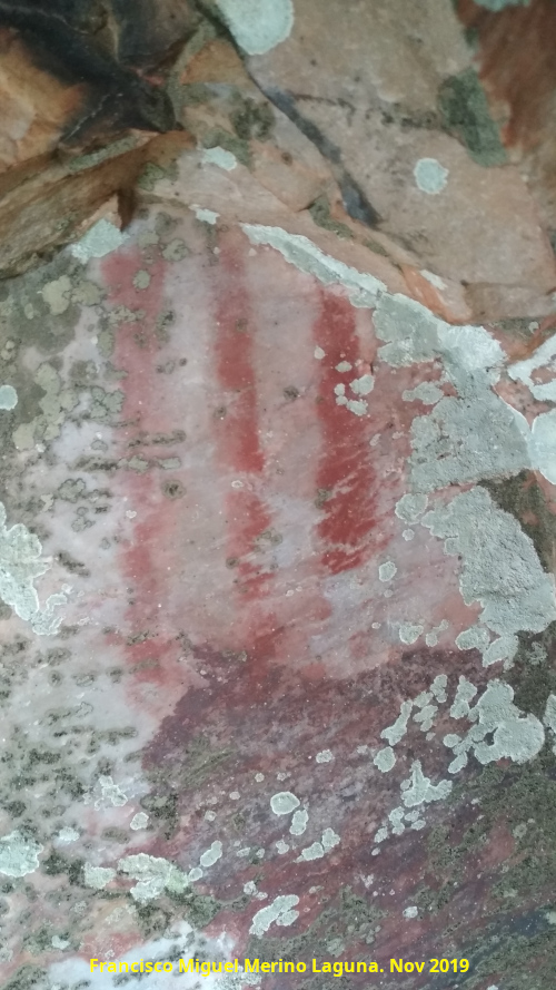 Pinturas rupestres del Abrigo del Corral de los Toros - Pinturas rupestres del Abrigo del Corral de los Toros. Barras