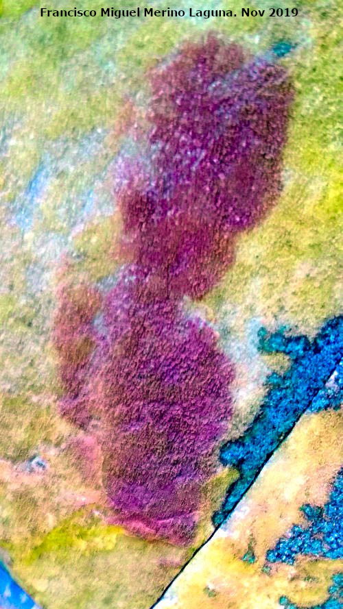 Pinturas rupestres del Cimbarrillo de Mara Antonia II - Pinturas rupestres del Cimbarrillo de Mara Antonia II. Tratada con Dstretch