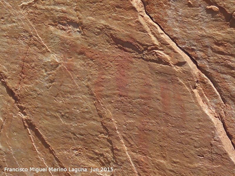 Pinturas rupestres del Barranco de la Cueva Grupo II - Pinturas rupestres del Barranco de la Cueva Grupo II. Zooformo y barras
