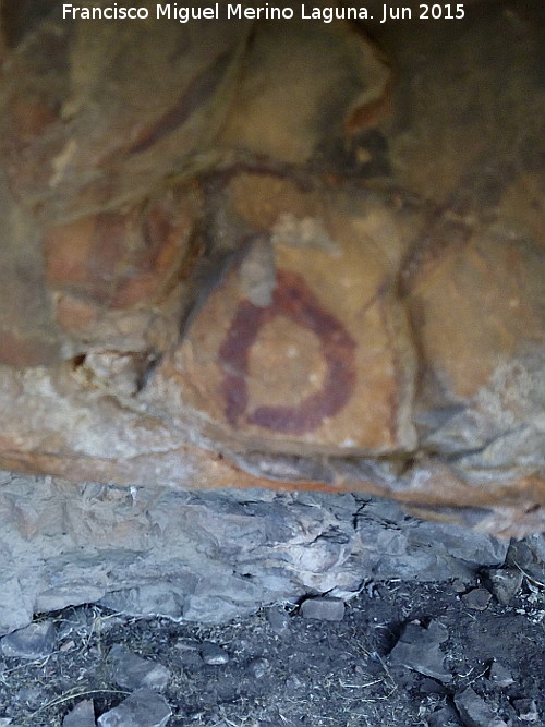 Pinturas rupestres del Barranco de la Cueva Grupo VI - Pinturas rupestres del Barranco de la Cueva Grupo VI. valo del panel II
