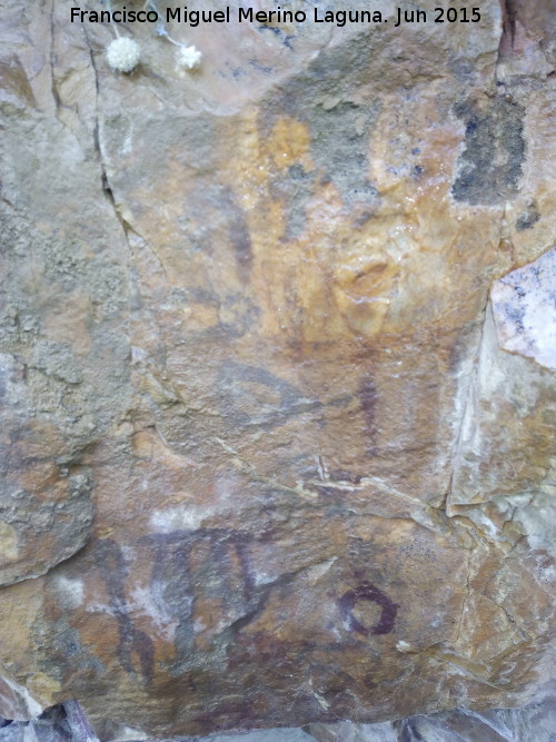 Pinturas rupestres del Barranco de la Cueva Grupo VI - Pinturas rupestres del Barranco de la Cueva Grupo VI. Panel I