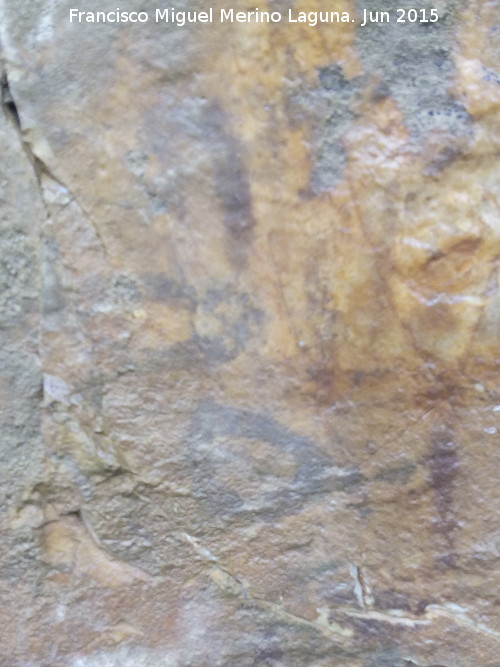 Pinturas rupestres del Barranco de la Cueva Grupo VI - Pinturas rupestres del Barranco de la Cueva Grupo VI. Figuras altas del panel I