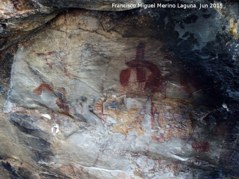 Pinturas rupestres de la Cueva de los Arcos III - Pinturas rupestres de la Cueva de los Arcos III. Panel