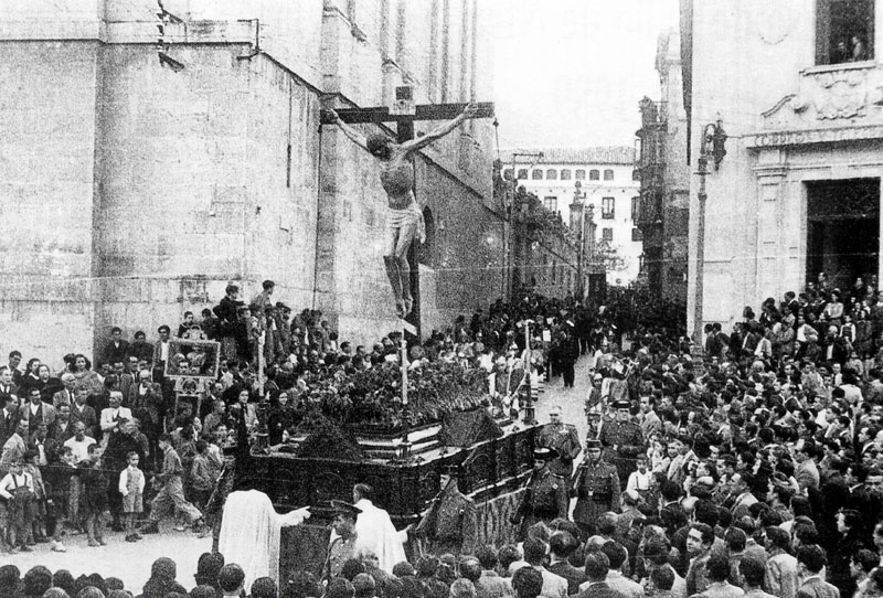 Calle Campanas - Calle Campanas. Cristo de la Buena Muerte 1954