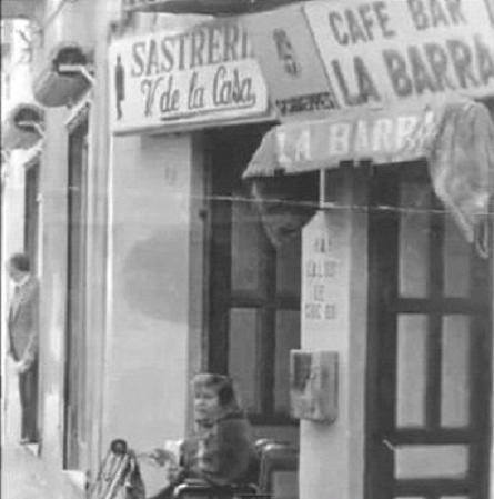 Calle Cern - Calle Cern. Foto antigua. Bar La Barra con sus explndidos rossini