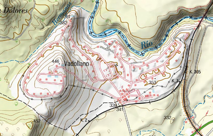 Polvorn de Vadollano - Polvorn de Vadollano. Mapa