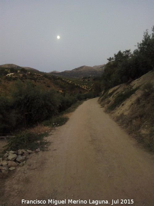 Camino de los Molinos - Camino de los Molinos. Con la Luna al fondo
