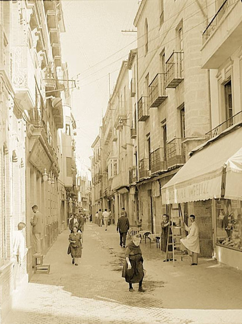 Calle Maestra - Calle Maestra. Foto antigua