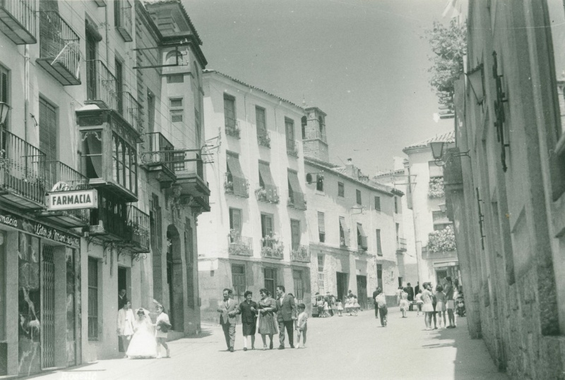 Calle Martnez Molina - Calle Martnez Molina. Foto antigua. Foto de Jaime Rosell Caada. IEG