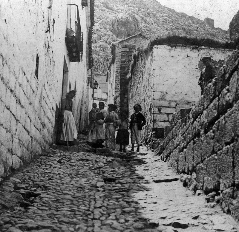 Calle Santiago - Calle Santiago. Foto antigua