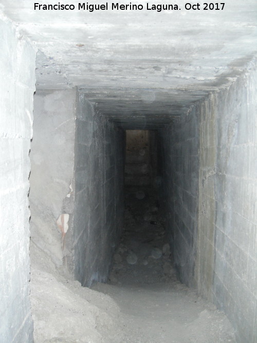 Bunkers del Cerro de las Chabolas - Bunkers del Cerro de las Chabolas. Pasadizo