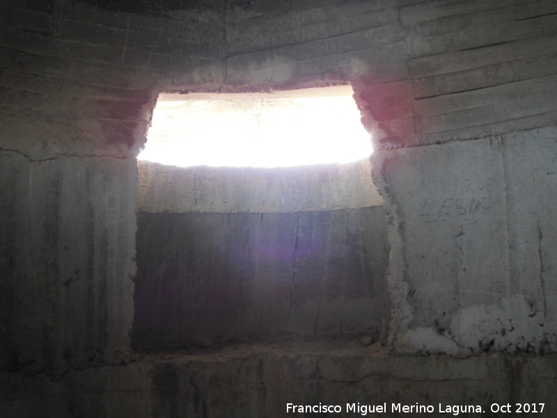 Bunkers del Cerro de las Chabolas - Bunkers del Cerro de las Chabolas. Puesto de ametralladora
