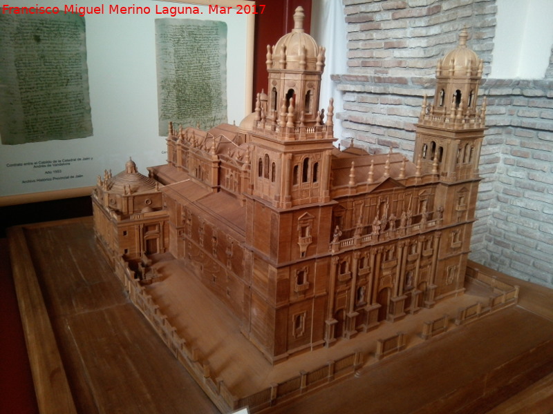 Catedral de Jaén - Catedral de Jaén. Maqueta de la Catedal. Archivo Histórico Provincial - Jaén