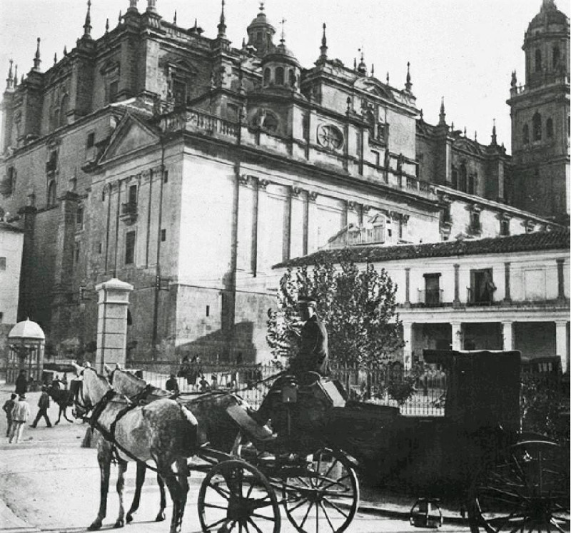 Catedral de Jaén - Catedral de Jaén. Fotografía de Arturo Cerdá y Rico, del año 1887