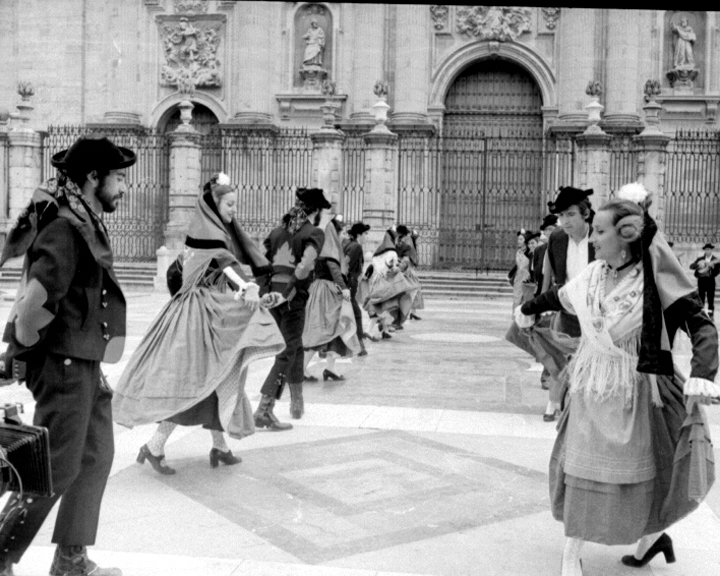 Catedral de Jaén - Catedral de Jaén. Foto antigua. Danzas de Lola Torres
