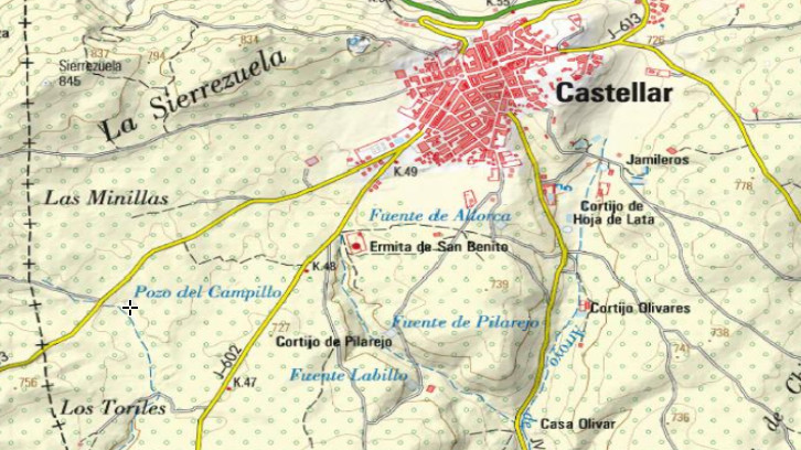 Pozo del Campillo - Pozo del Campillo. Mapa