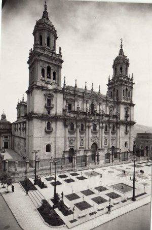 Catedral de Jan. Fachada - Catedral de Jan. Fachada. Foto antigua