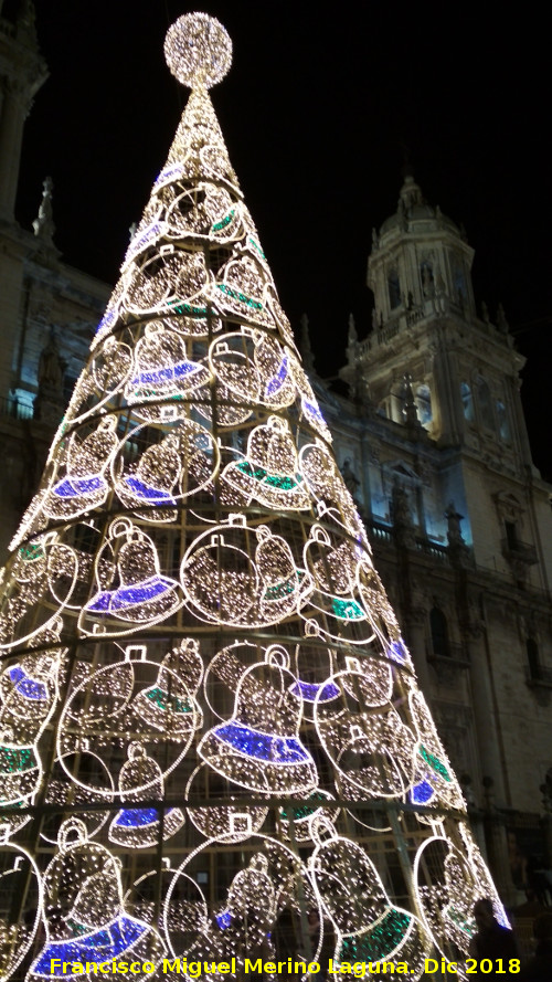 Catedral de Jan. Fachada - Catedral de Jan. Fachada. Iluminacin navidea