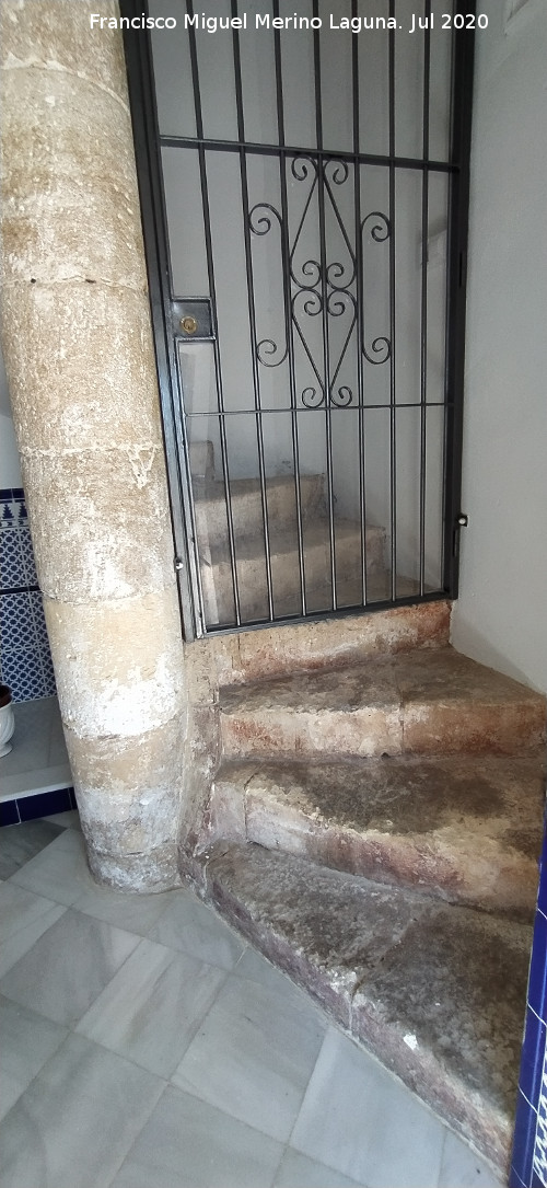 Escalera de caracol - Escalera de caracol. Iglesia de la Encarnaci�n - Olvera