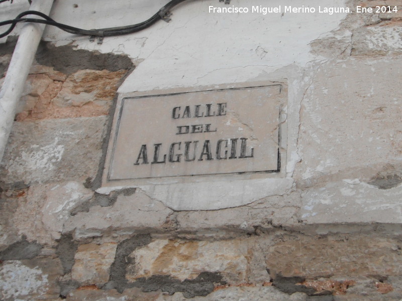Calle Alguacil - Calle Alguacil. Placa