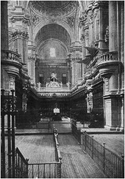 Catedral de Jan. Interior - Catedral de Jan. Interior. Foto antigua