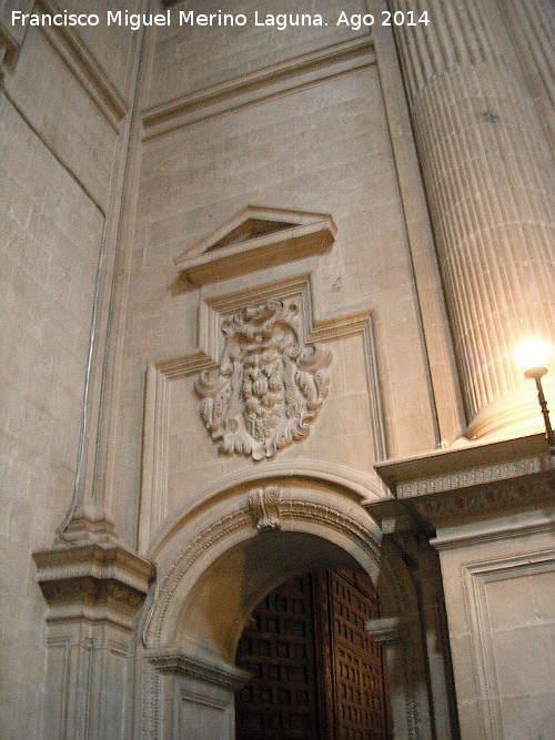 Catedral de Jan. Fachada Interior - Catedral de Jan. Fachada Interior. Paso de la Puerta de los Fieles a la Puerta del Perdn