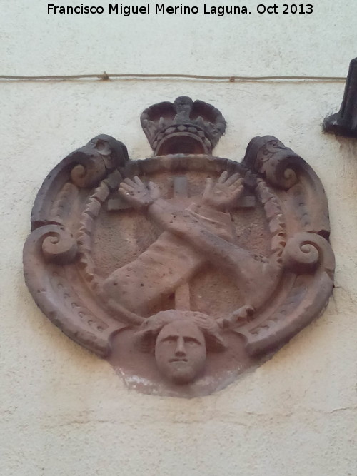 Casa de la Calle Calancha n 6 - Casa de la Calle Calancha n 6. Escudo izquierdo