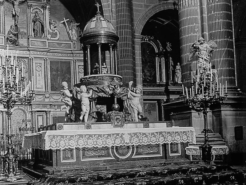 Catedral de Jan. Tabernculo - Catedral de Jan. Tabernculo. Foto antigua