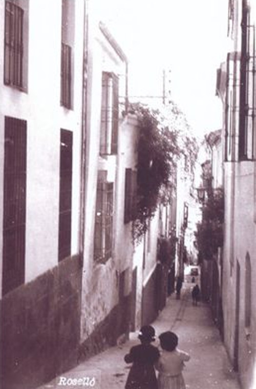 Calle Espiga - Calle Espiga. Foto antigua de Rosell