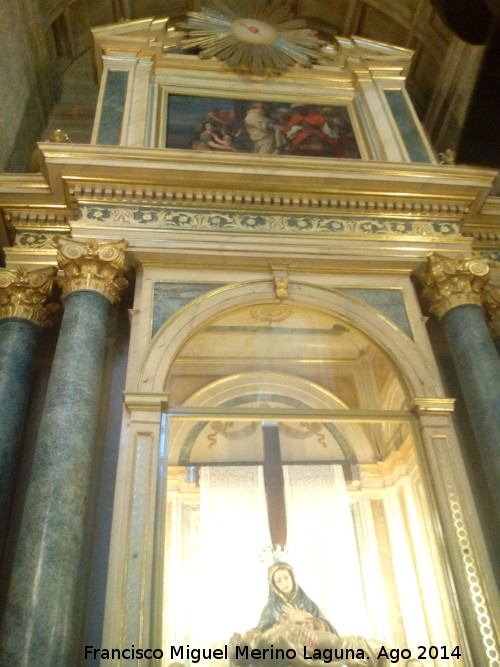 Catedral de Jan. Capilla de la Virgen de las Angustias - Catedral de Jan. Capilla de la Virgen de las Angustias. tico