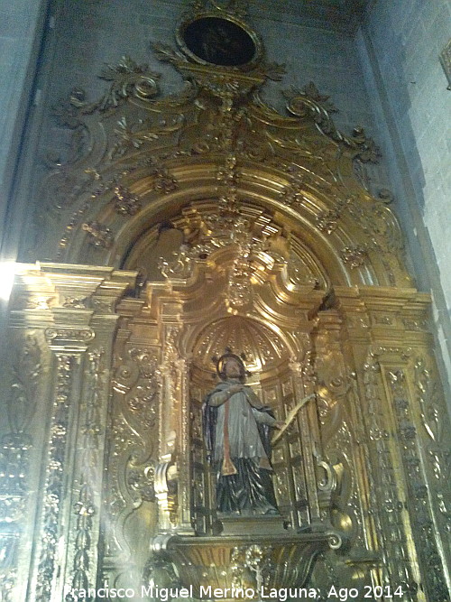 Catedral de Jaén. Capilla de San Sebastián - Catedral de Jaén. Capilla de San Sebastián. Retablo barroco