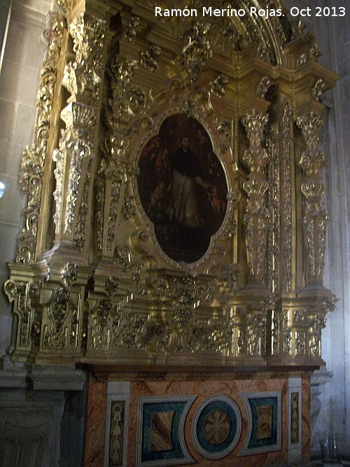 Catedral de Jan. Capilla del Cristo de la Buena Muerte - Catedral de Jan. Capilla del Cristo de la Buena Muerte. Retablo lateral