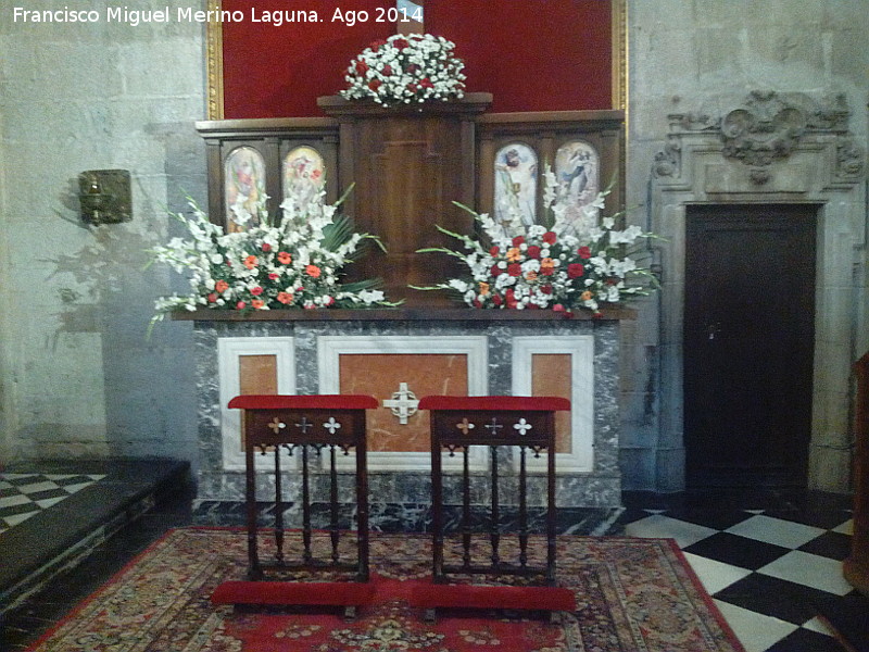 Catedral de Jan. Capilla del Cristo de la Buena Muerte - Catedral de Jan. Capilla del Cristo de la Buena Muerte. Altar