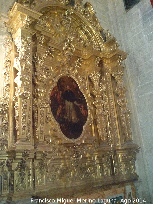 Catedral de Jan. Capilla del Cristo de la Buena Muerte - Catedral de Jan. Capilla del Cristo de la Buena Muerte. Retablo barroco