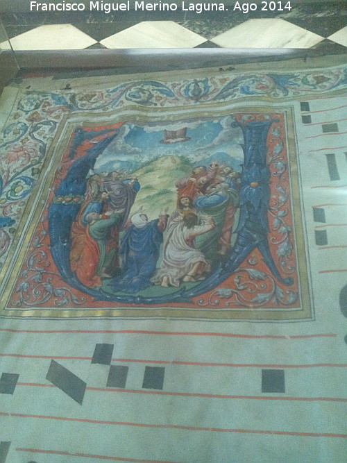 Catedral de Jan. Museo - Catedral de Jan. Museo. Libro Coral con la miniatura de la Ascensin del Seor