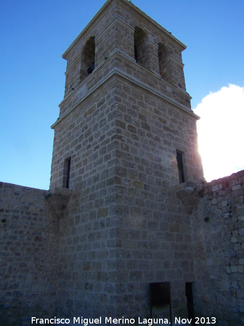 Castillo de La Guardia. Iglesia de Santa Mara - Castillo de La Guardia. Iglesia de Santa Mara. Campanario a intramuros