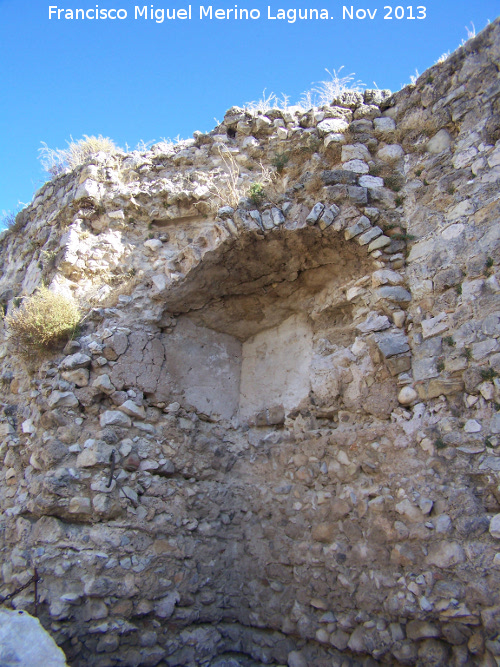 Castillo de La Guardia. Muralla - Castillo de La Guardia. Muralla. Detalle del adarve